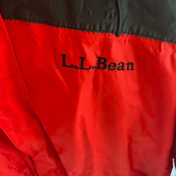 Vintage 90s L.L. Bean Men’s Red Black Jacket Coat Y2K Size Large Gore-Tex - Picture 3 of 16